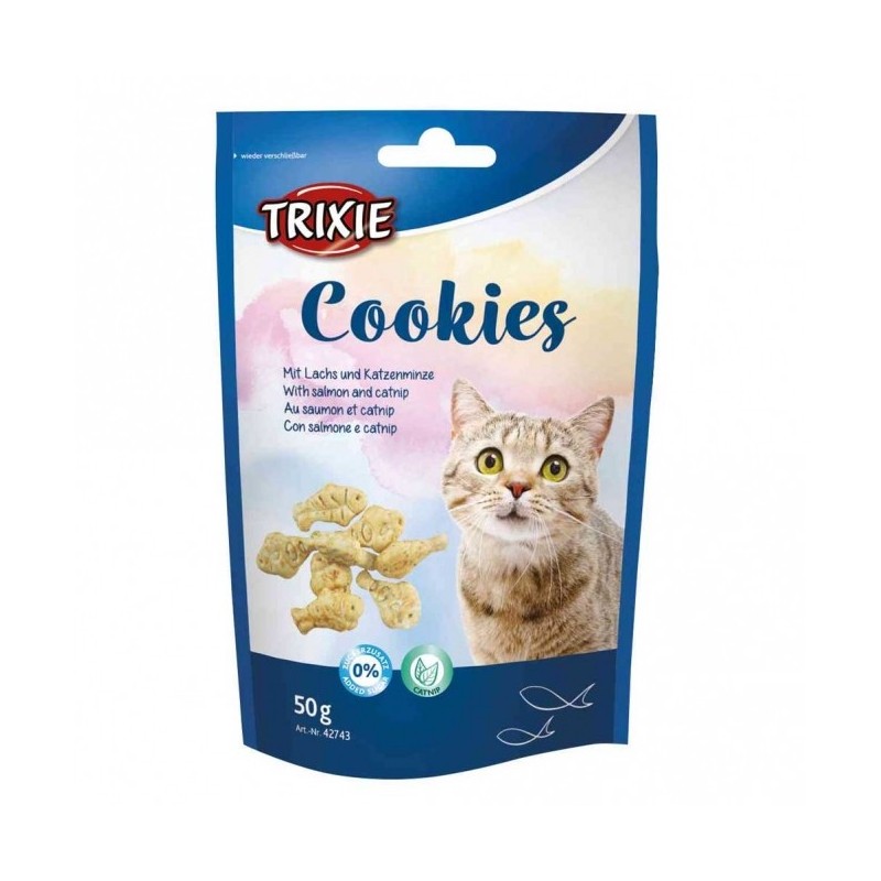 Trixie Cookies mit Lachs und Katzenminze- 50g