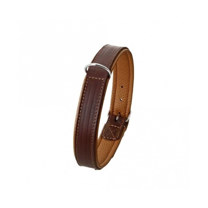 Karlie Rondo Halsband unterlegt - Braun - 20 mm / 47 cm