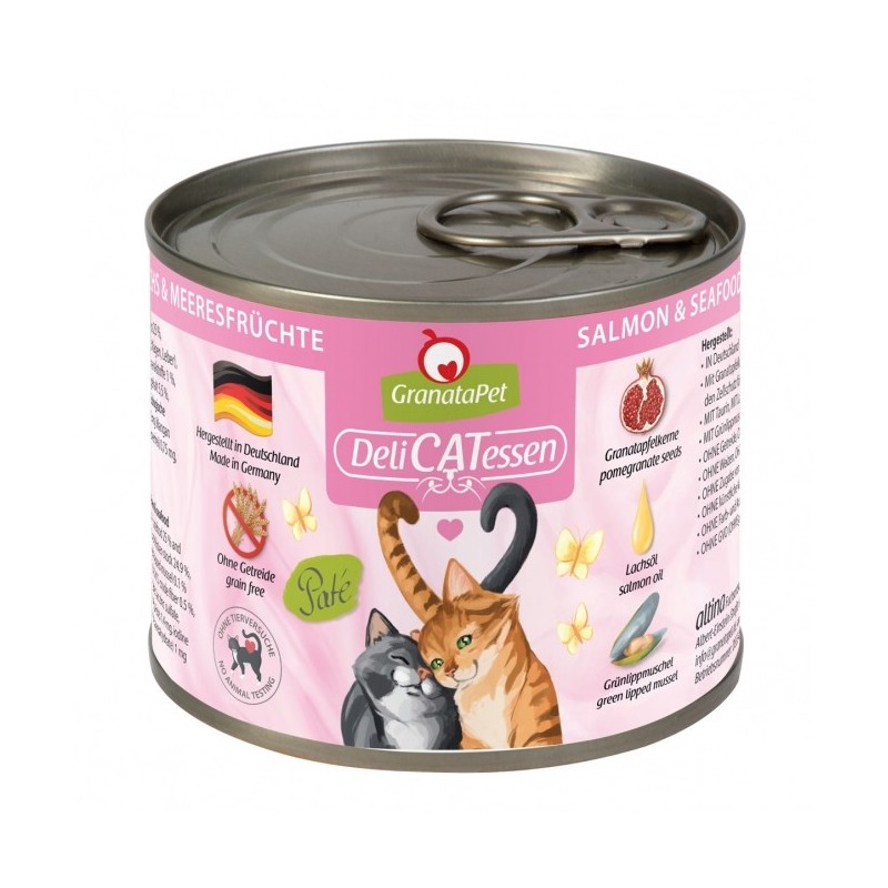 GranataPet Delicatessen Dose Lachs & Meeresfrüchte - 200 g