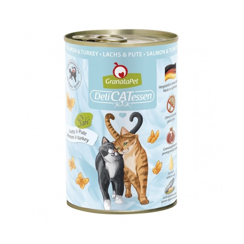GranataPet Delicatessen Dose Lachs & Pute - 400 g GranataPet Delicatessen Dose Lachs & Pute - 400 g