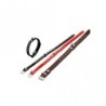 Karlie RONDO Halsband mit Ziernieten - Rot - 37cm / 12mm