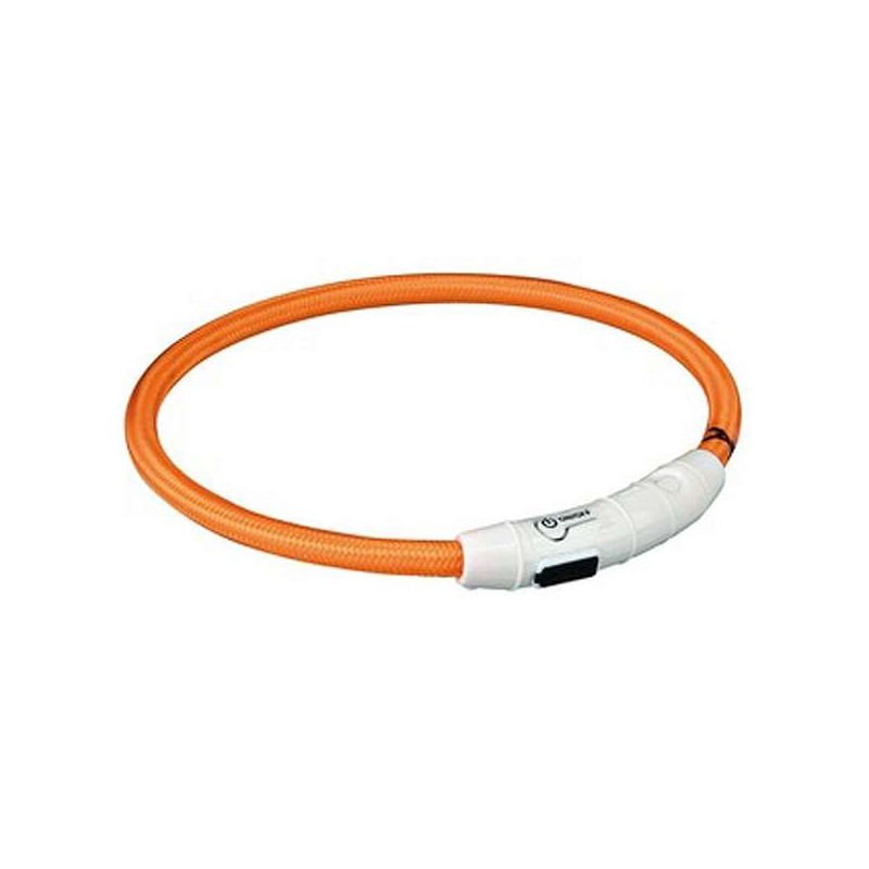 Trixie Flash Leuchtring USB Orange - M-L