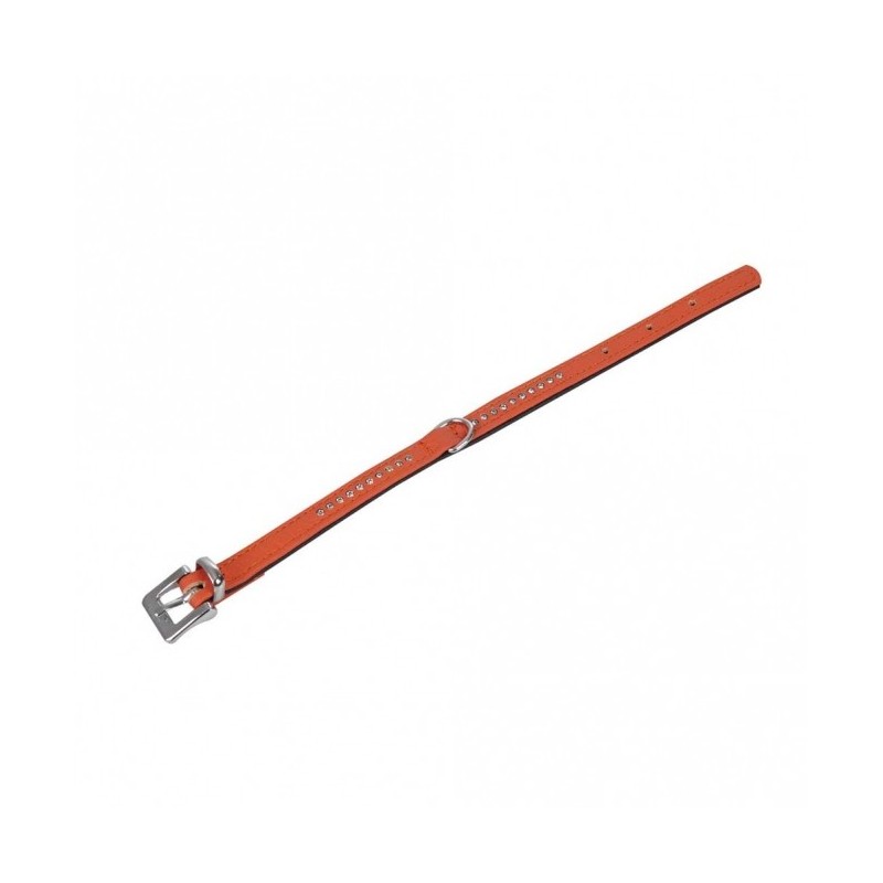 Karlie Vintage Strass Halsband - Mandarine - 1-reihig, 24cm/10mm Karlie Vintage Strass Halsband - Mandarine - 1-reihig, 24cm/10mm