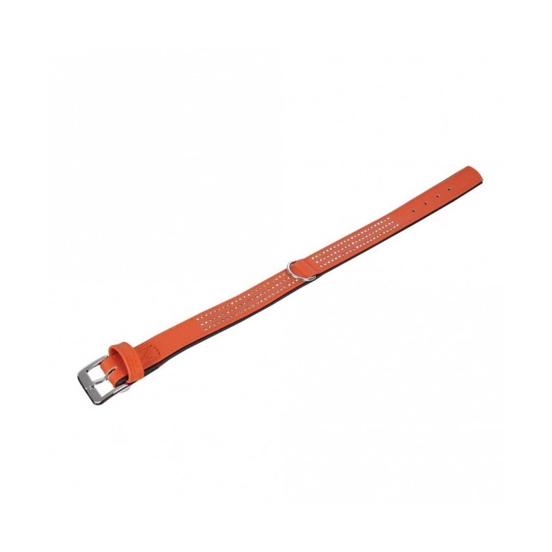 Karlie Vintage Strass Halsband - Mandarine - 3-reihig, 55cm/30mm Karlie Vintage Strass Halsband - Mandarine - 3-reihig, 55cm/30mm