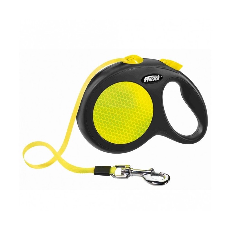 Flexi New Classic Neon Gurt-Roll-Leine - L / Gelb Flexi New Classic Neon Gurt-Roll-Leine - L / Gelb