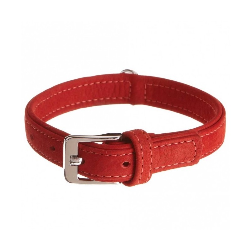 Karlie Halsband Buffalo aus Kalbsleder - Rot - 65 cm/40 mm Karlie Halsband Buffalo aus Kalbsleder - Rot - 65 cm/40 mm