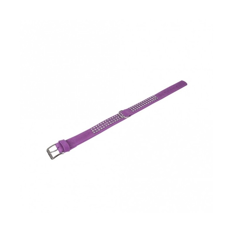 Karlie Buffalo Strass-Halsband - Violett - 3-reihig, 65cm/40mm Karlie Buffalo Strass-Halsband - Violett - 3-reihig, 65cm/40mm