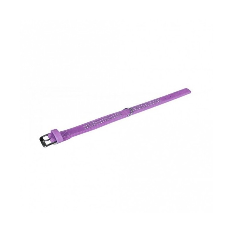 Karlie Buffalo Strass-Halsband - Violett - 2-reihig, 45cm/24mm Karlie Buffalo Strass-Halsband - Violett - 2-reihig, 45cm/24mm