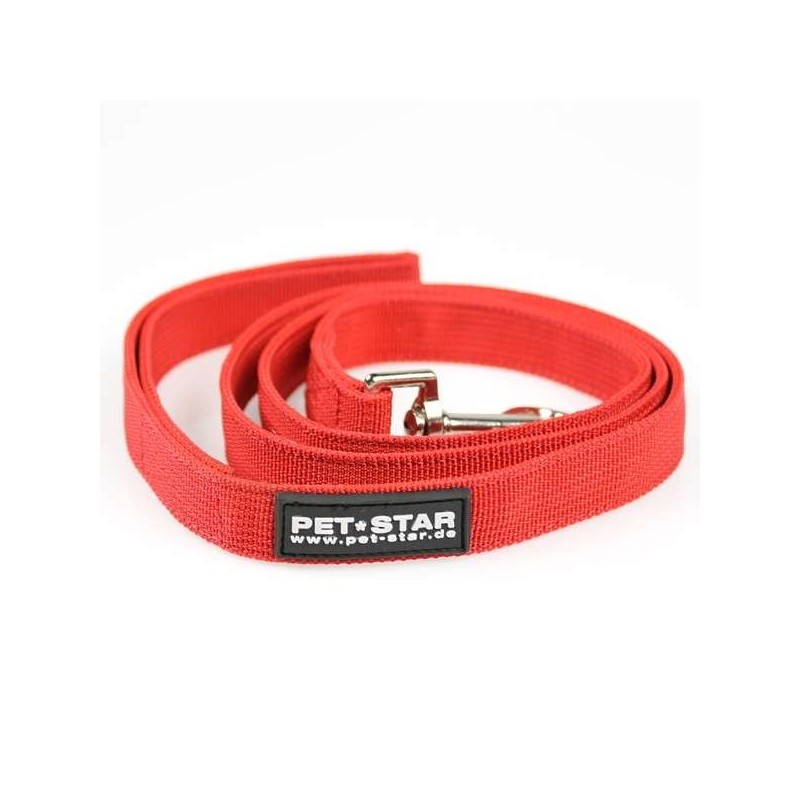 Pet-Star Leine (passend zum Pet-Star Softgeschirr / Netzgeschirr) - Rot Pet-Star Leine (passend zum Pet-Star Softgeschirr / Netzgeschirr) - Rot