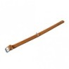 Karlie Halsband Elegance Kalbsleder - Cognac/Schwarz - 60cm / 35mm