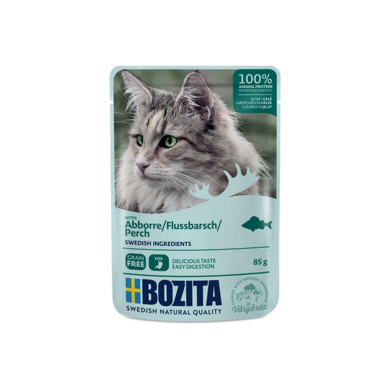 Bozita Pouch Häppchen in Gelee mit Flussbarsch 85g Bozita Pouch Häppchen in Gelee mit Flussbarsch 85g