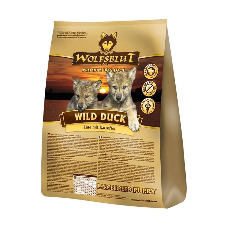 Wolfsblut Wild Duck Puppy Large - 12,5 kg