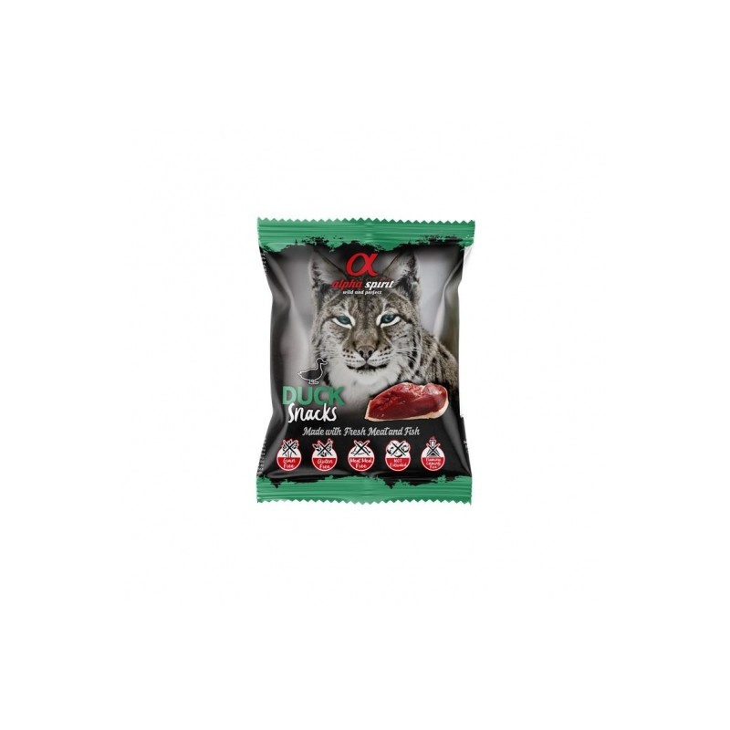 alpha spirit Cat Snacks Bag Ente - 50g