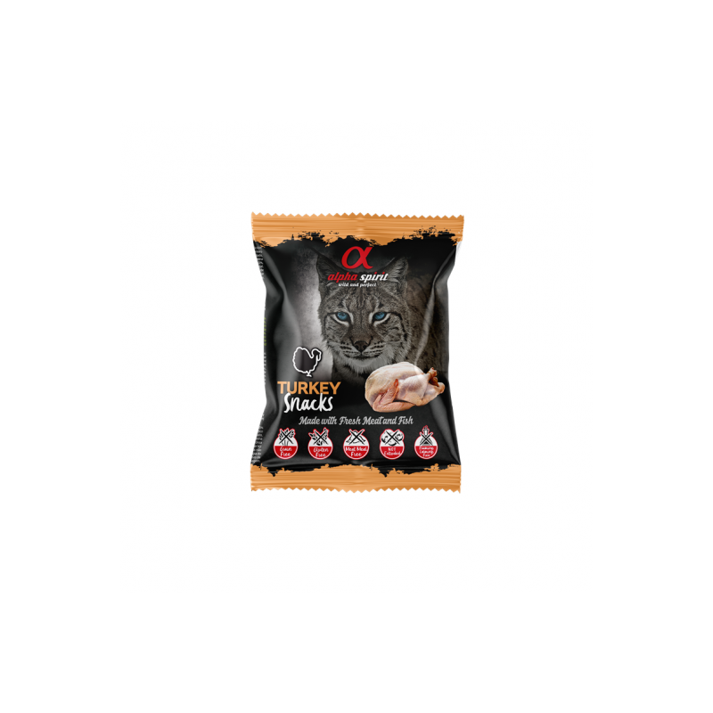 alpha spirit Cat Snacks Bag Truthahn - 50g alpha spirit Cat Snacks Bag Truthahn - 50g