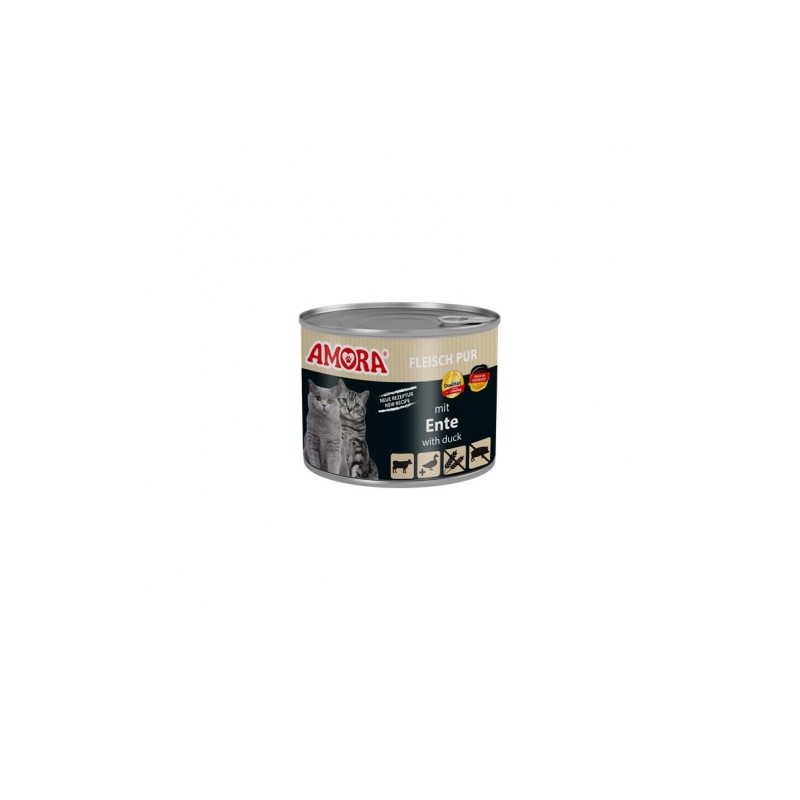 Amora Cat Fleisch Pur mit Ente - 200g Amora Cat Fleisch Pur mit Ente - 200g