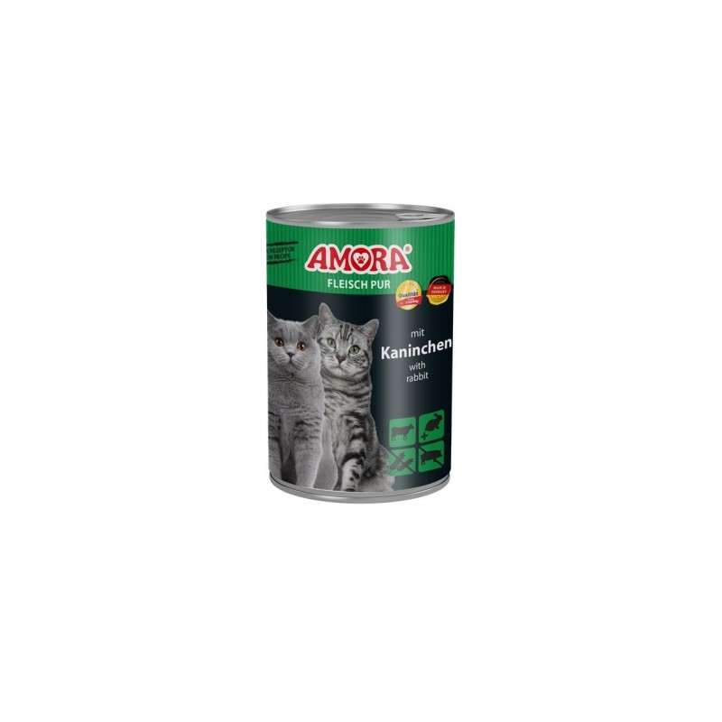 Amora Cat Fleisch Pur mit Kaninchen - 400g Amora Cat Fleisch Pur mit Kaninchen - 400g