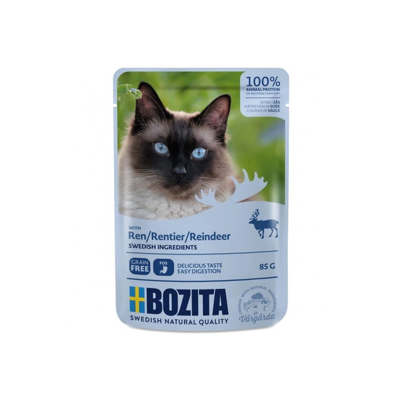 Bozita Pouch Häppchen in Soße mit Rentier 85g Bozita Pouch Häppchen in Soße mit Rentier 85g
