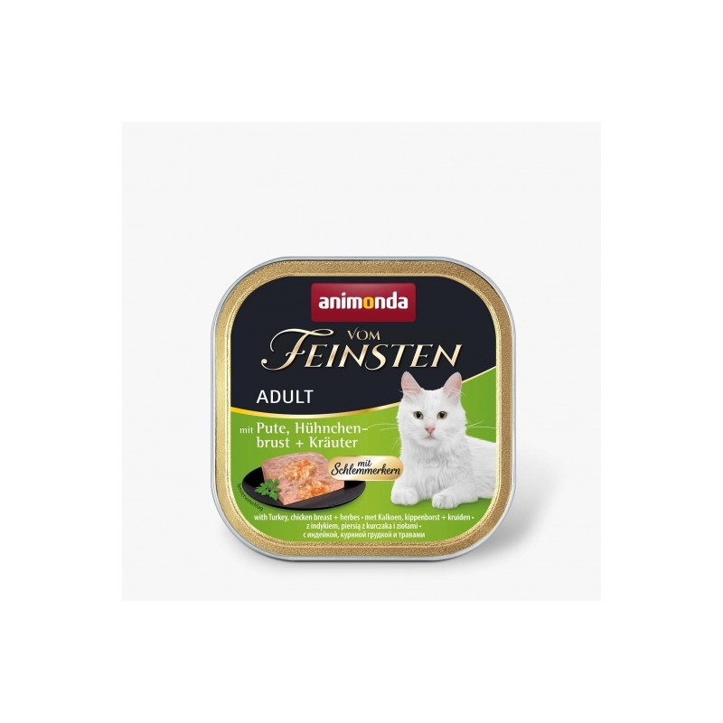 Animonda Vom Feinsten mit Schlemmerkern mit Pute, Hühnchenbrust & Kräuter 100g Animonda Vom Feinsten mit Schlemmerkern mit Pute, Hühnchenbrust & Kräuter 100g