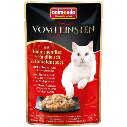 Animonda vom Feinsten mit Hühnchenfilet & Rindfleisch in Tomatensauce 50g