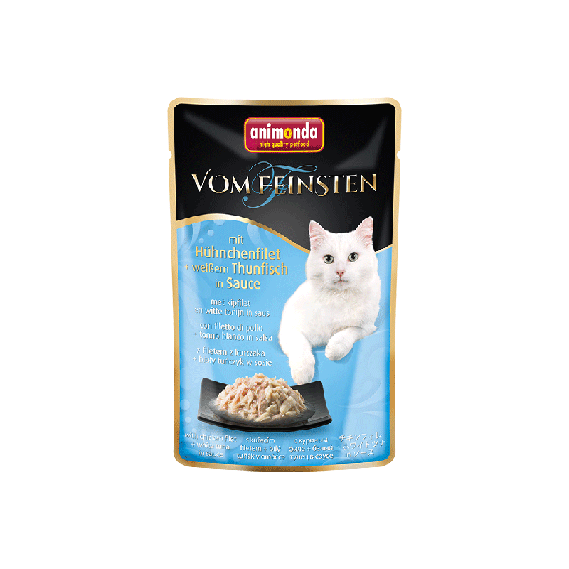 Animonda vom Feinsten mit Hühnchenfilet & weißer Thunfisch in Sauce 50g Animonda vom Feinsten mit Hühnchenfilet & weißer Thunfisch in Sauce 50g