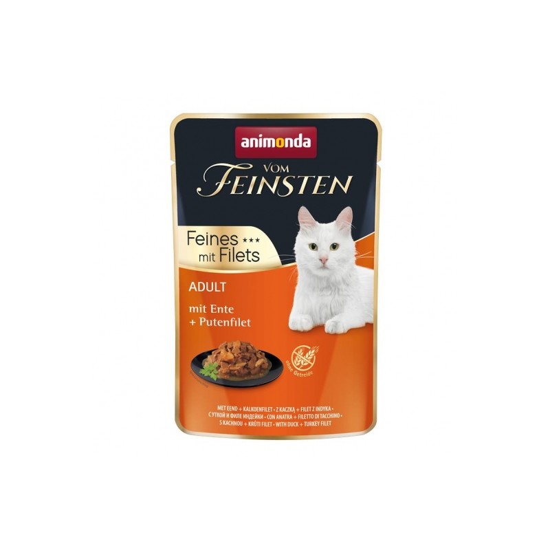 Animonda vom Feinsten Cat Adult Ente & Putenfilet 85g Animonda vom Feinsten Cat Adult Ente & Putenfilet 85g