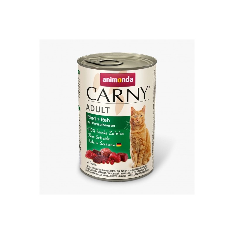 Animonda Cat Dose Carny Adult Rind & Reh & Preiselbeeren - 400 g Animonda Cat Dose Carny Adult Rind & Reh & Preiselbeeren - 400 g