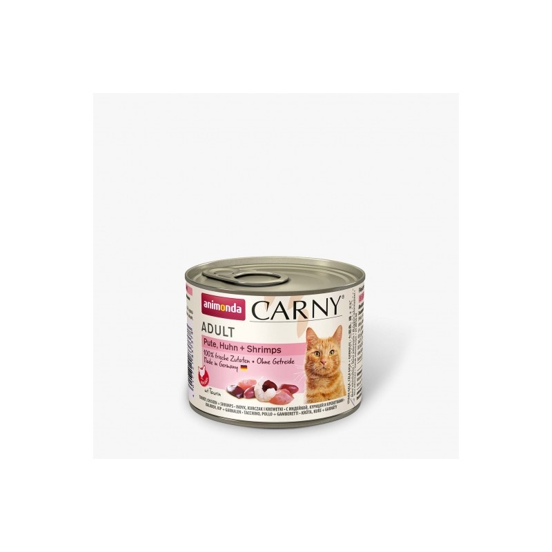 Animonda Cat Dose Carny Adult Pute & Huhn & Shrimps - 200 g Animonda Cat Dose Carny Adult Pute & Huhn & Shrimps - 200 g
