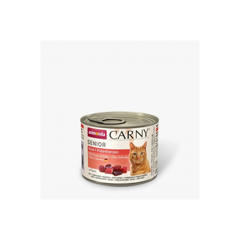 Animonda Cat Dose Carny Senior Rind & Putenherzen - 200 g Animonda Cat Dose Carny Senior Rind & Putenherzen - 200 g