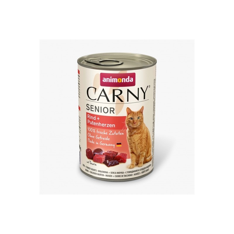 Animonda Cat Dose Carny Senior Rind & Putenherzen - 400 g Animonda Cat Dose Carny Senior Rind & Putenherzen - 400 g