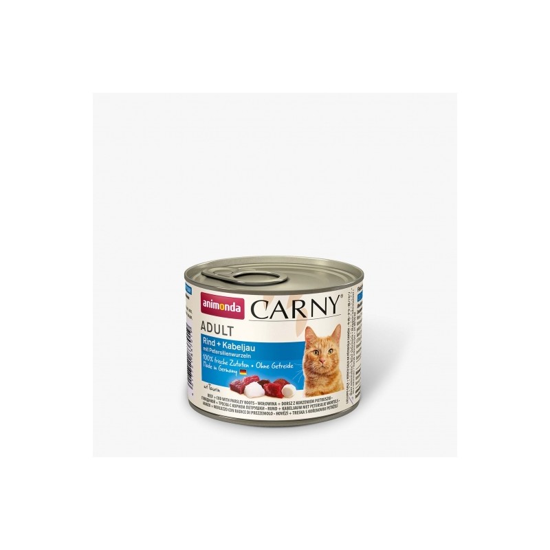 Animonda Cat Dose Carny Adult Rind & Kabeljau & Petersilienwurzeln - 200 g Animonda Cat Dose Carny Adult Rind & Kabeljau & Petersilienwurzeln - 200 g