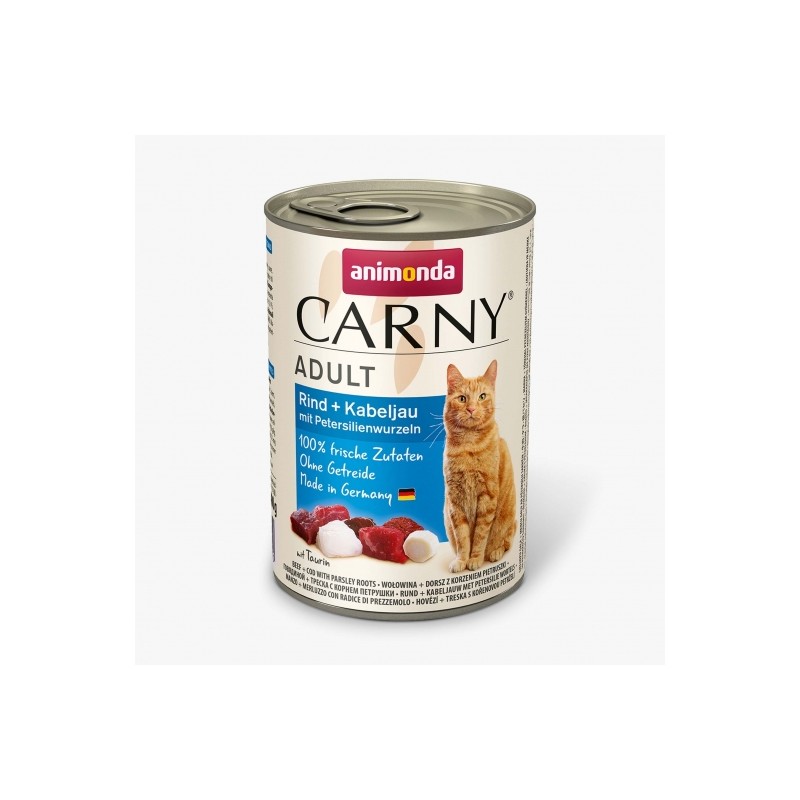 Animonda Cat Dose Carny Adult Rind & Kabeljau & Petersilienwurzeln - 400 g Animonda Cat Dose Carny Adult Rind & Kabeljau & Petersilienwurzeln - 400 g