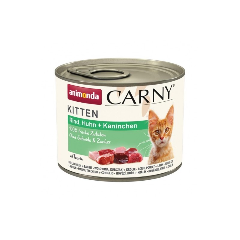 Animonda Carny Kitten Rind, Huhn & Kaninchen - 200g Animonda Carny Kitten Rind, Huhn & Kaninchen - 200g