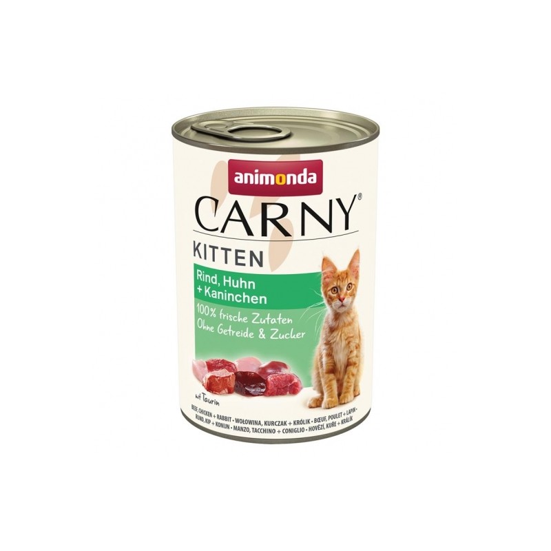 Animonda Carny Kitten Rind, Huhn & Kaninchen - 400g Animonda Carny Kitten Rind, Huhn & Kaninchen - 400g