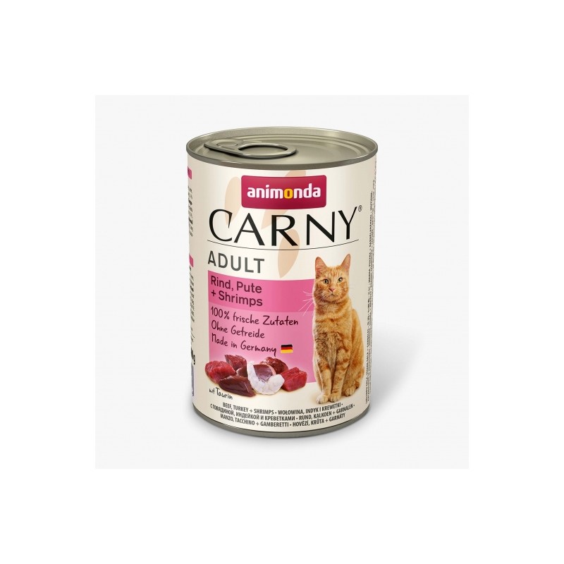 Animonda Cat Dose Carny Adult Rind & Pute & Shrimps - 400 g Animonda Cat Dose Carny Adult Rind & Pute & Shrimps - 400 g