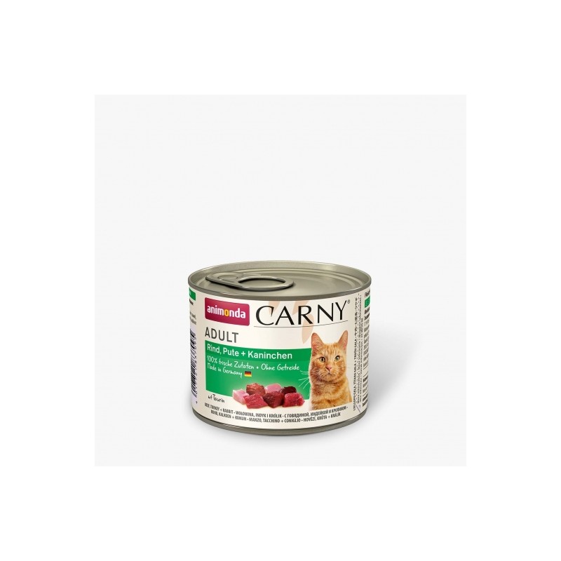 Animonda Cat Dose Carny Adult Rind & Pute & Kaninchen - 200 g Animonda Cat Dose Carny Adult Rind & Pute & Kaninchen - 200 g
