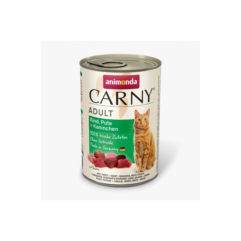 Animonda Cat Dose Carny Adult Rind & Pute & Kaninchen - 400 g Animonda Cat Dose Carny Adult Rind & Pute & Kaninchen - 400 g