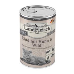 Landfleisch Cat Kitten Pastete Rind, Huhn & Wild - 400 g