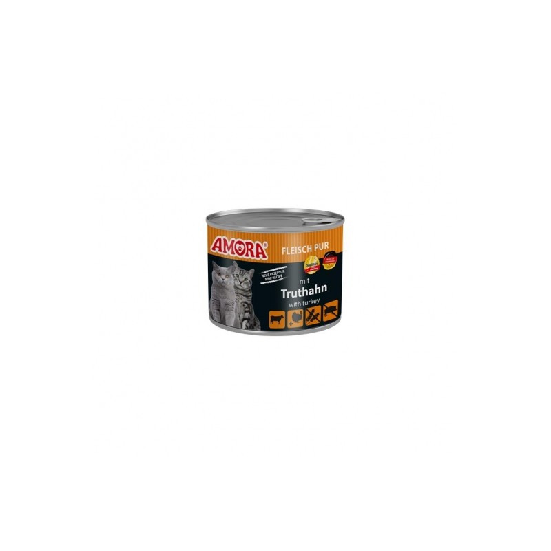 Amora Cat Fleisch Pur mit Truthahn - 200g Amora Cat Fleisch Pur mit Truthahn - 200g
