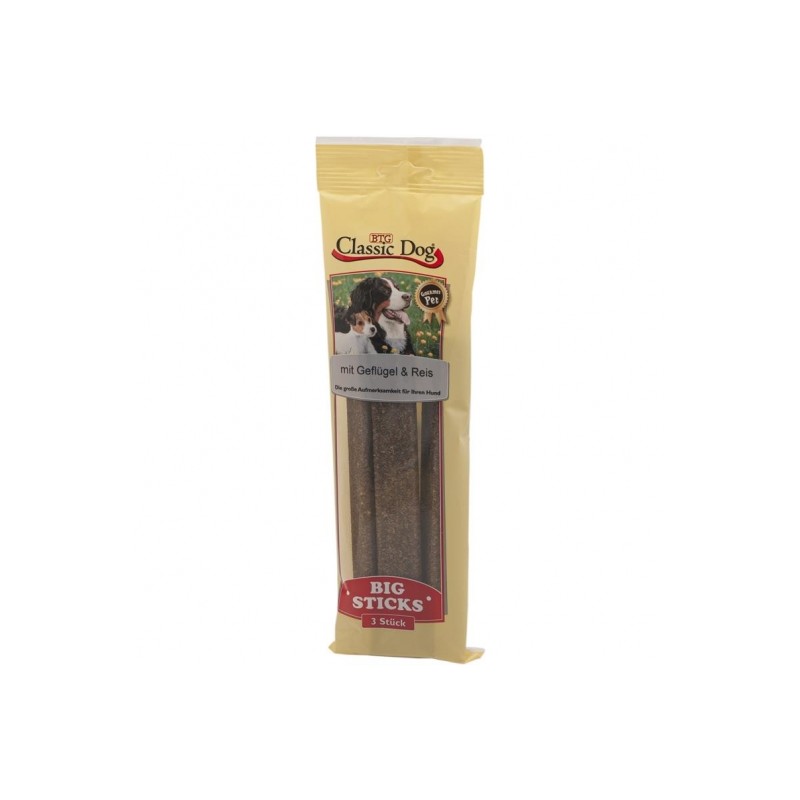 Classic Dog Big Sticks Geflügel & Reis 3er Pack