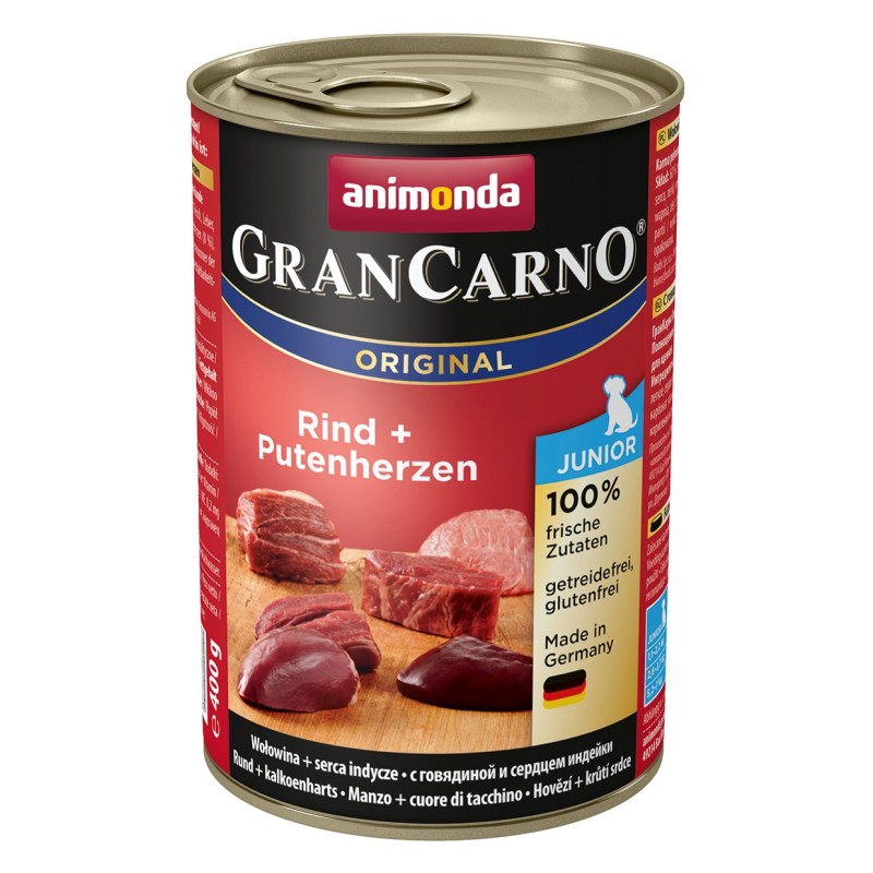 Animonda Dog Dose GranCarno Junior Rind & Putenherzen 400g