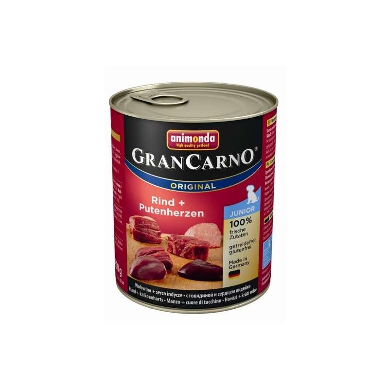 Animonda Dog Dose GranCarno Junior Rind & Putenherz 800g