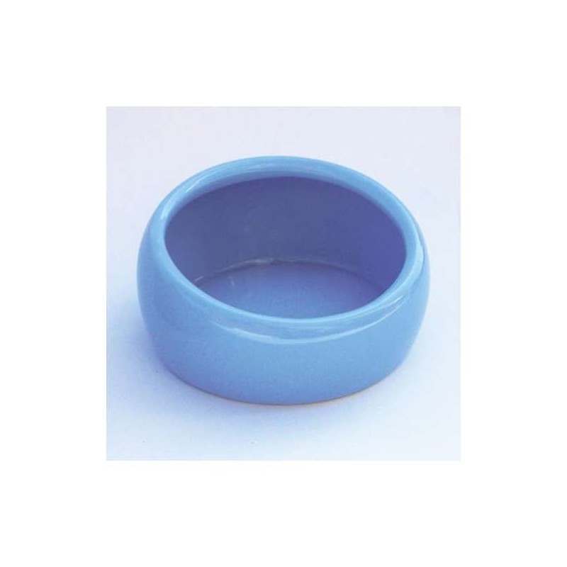 LIVING WORLD Ergonomischer Nagernapf klein blau